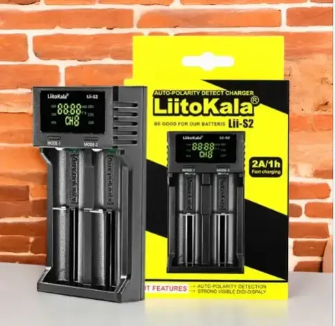 Універсальний зарядний пристрій для LitioKala Lii-S2 Li-ion, LiFePO4 для літієвих акумуляторів YU227, фото 1