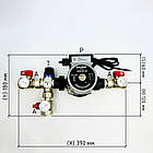 Термостатичний вузол на подачу LADOMIX.T1 25-60K з насосом DN1" KVANT, фото 4
