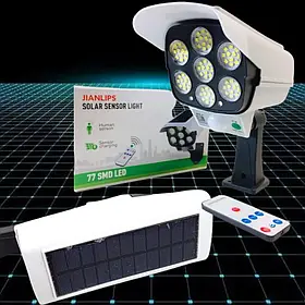 Вуличний ліхтар у формі камери solar light BL JLP 2178 на сонячній батареї з датчиком руху та пультом SV227