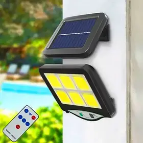 Ліхтар вуличний BK-128-6 COB Solar light підвісний на сонячній батареї з датчиком руху SV227