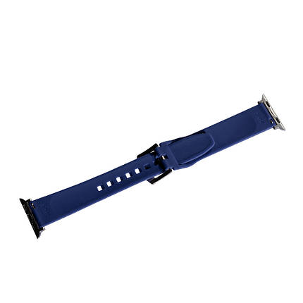 Ремінець Slim Ribbed Band для Apple Watch 38/40/41 mm Dark Blue, фото 1