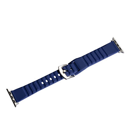 Ремінець Slim Ribbed Band для Apple Watch 38/40/41 mm Dark Blue, фото 3