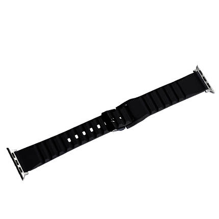 Ремінець Slim Ribbed Band для Apple Watch 42/44/45 mm Black, фото 1