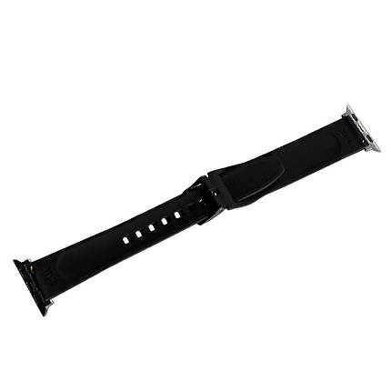 Ремінець Slim Ribbed Band для Apple Watch 42/44/45 mm Black, фото 3