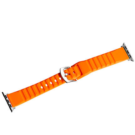 Ремешок Slim Ribbed Band Apple Watch 42/44/45/49 mm, Orange, фото 1