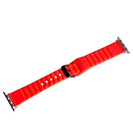 Ремінець Slim Ribbed Band для Apple Watch 42/44/45/49 mm Red, фото 1