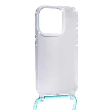 Силіконовий чохол Transparent Case with Rope для Apple iPhone 13 Pro Green, фото 3