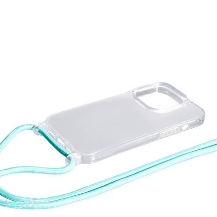 Силіконовий чохол Transparent Case with Rope для Apple iPhone 13 Pro Green, фото 1