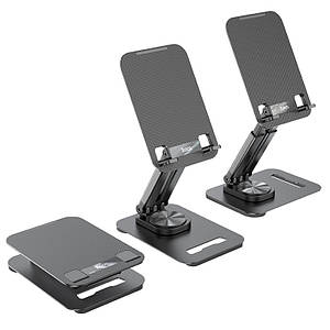 Настільна підставка Hoco для PH48 Fun dual axis 360 rotating tablet desktop holder Black