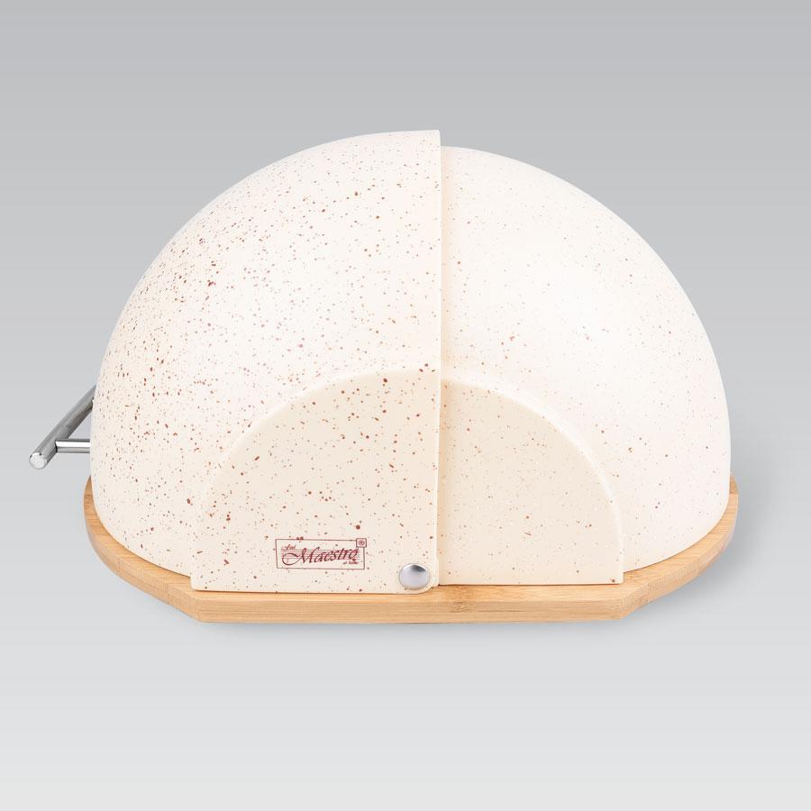 Хлібниця 37×21,5×39,5см дерево/пластик бежева Maestro