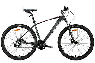 Велосипед AL 29" Leon TN-80, AM, рама 17,5" сірий (OPS-LN-29-175)