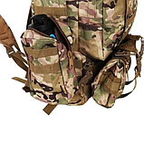 Військовий рюкзак колір мультикам Trizand 8923 HQ на 45 літрів, фото 10