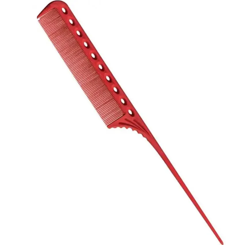 Гребінець Y.S.Park YS 111 Tail Comb L=220 мм з м'яким хвостиком (YS-111ex Red)