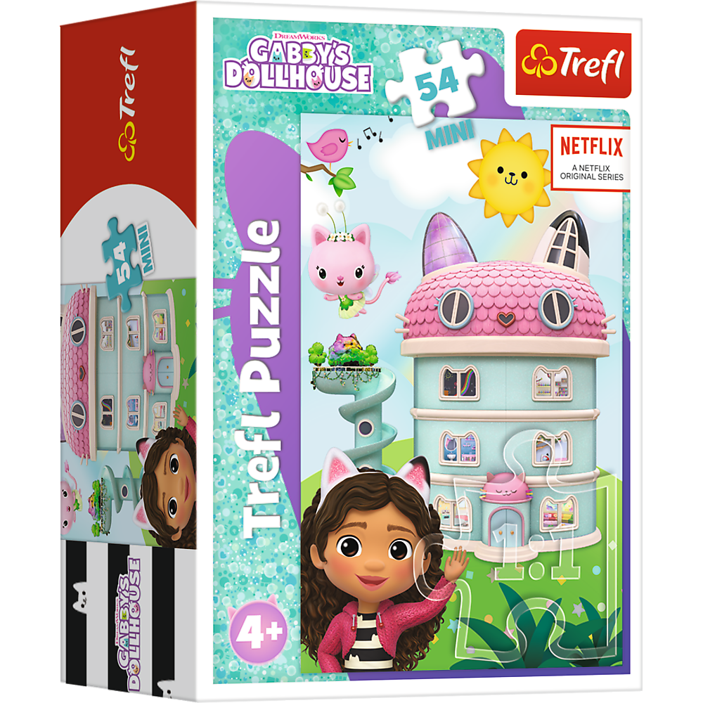 Пазли - (54 елм. Міні) - Будиночок Габі / (54211)/Trefl, фото 1