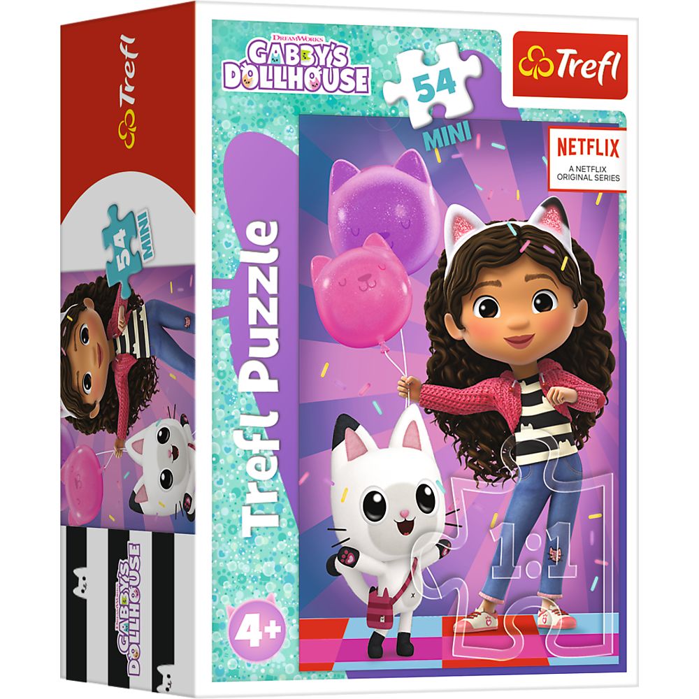 Пазли - (54 елм. Міні) - День народження Габі / (54211)/Trefl, фото 1