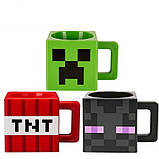 Кружка-кухоль чашка Майнкрафт Minecraft Enderman Ендермен Чорна, фото 3