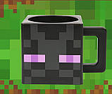 Кружка-кухоль чашка Майнкрафт Minecraft Enderman Ендермен Чорна, фото 4