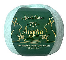 Avanti Yarn ANGORA 70 (Аванті Ярн Ангора 70) № 944 м'ята (Пряжа ангора, нитки для в'язання)