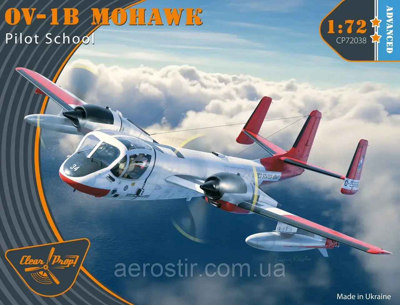 OV-1B Mohawk "Pilot School" 1/72 Clear Prop 72038