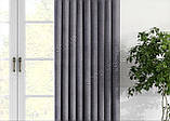 Однотонна штора мікровелюр Колір: графітовий, фото 3
