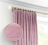 Однотонна штора мікровелюр Колір: ніжно рожевий, фото 2