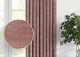 Однотонна штора мікровелюр Колір: коричневий, фото 3