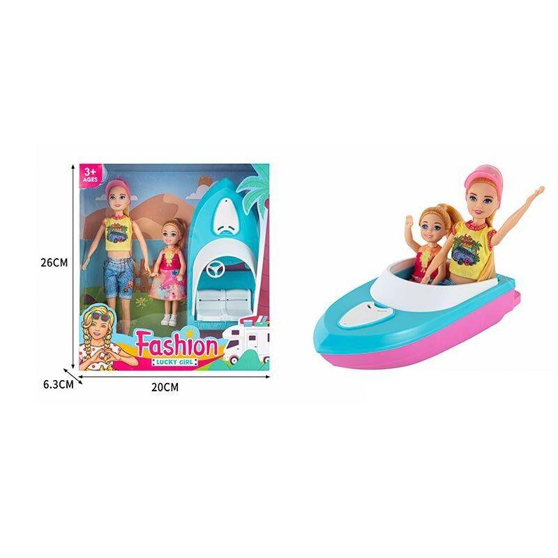 Лялька з аксесуарами (2 ляльки, катер, висота 23 см, у коробці) ST 5612-8, фото 1