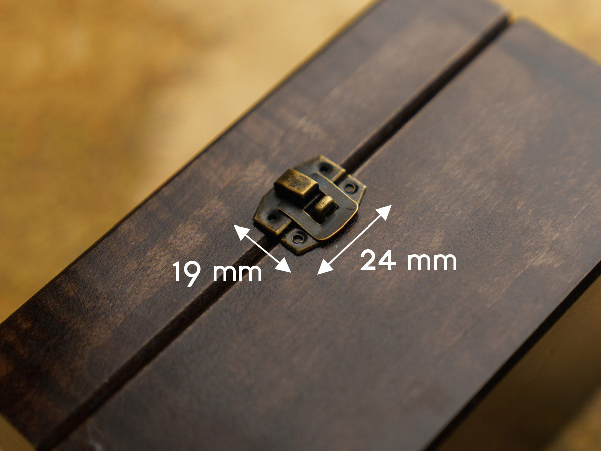 Замок під старовину. Колір "стара латунь". 24х19мм, фото 1