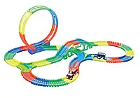 Гоночний трек Magic Dazzle tracks з неоновою підсвіткою 227 деталей