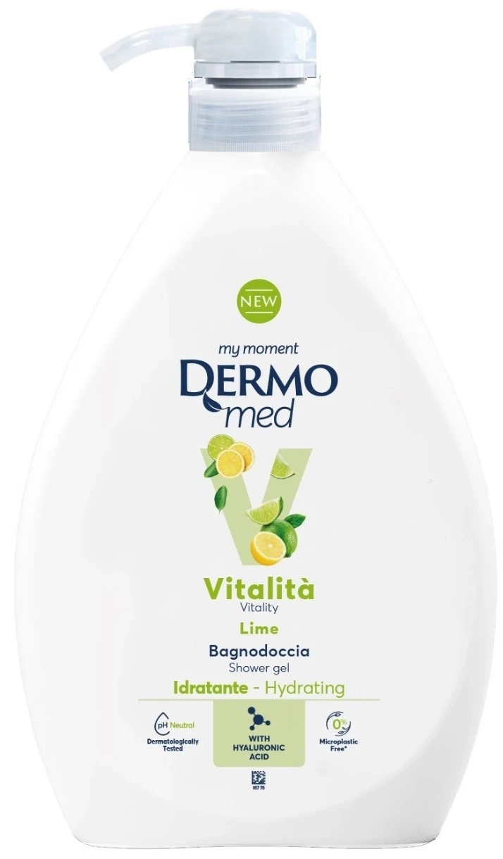 Гель для душа та ванни  DermoMed Shower Gel Vitality Lime 1 л