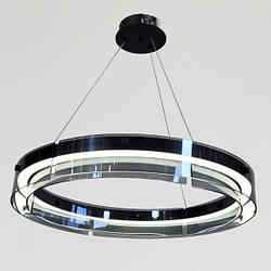 Кругла підвісна люстра Led Artlight 54W до 12 кв.м колір Чорний 6463/600