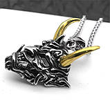 Чоловічий кулон ланцюжок диявол ОПЛАТА НА КАРТУ прикраси біжутерія ланцюг із кулоном, фото 3
