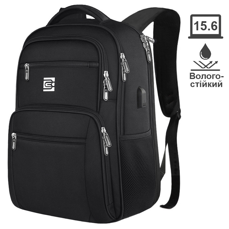 Шкільний рюкзак Bruno Cavalli 18163 чорний, фото 1