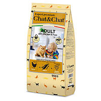 Gheda сухий корм для котів ChatandChat Expert - Adult with chicken and peas 900g