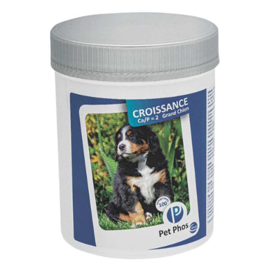 Вітаміни PET-PHOS CROISSANCE CA/P=2 GD 100 табл. для СОБАК ВЕЛИКИХ ПОРІД