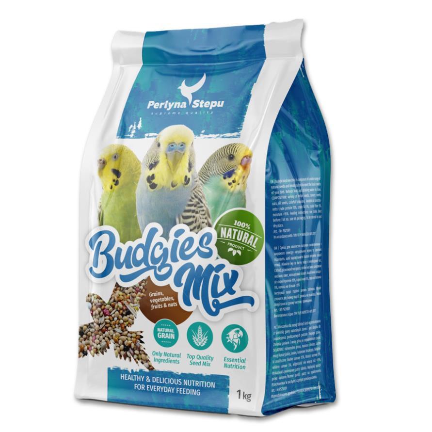 Перлина Степу: BUDGIES MIX - суміш для хвилястих папуг 1кг