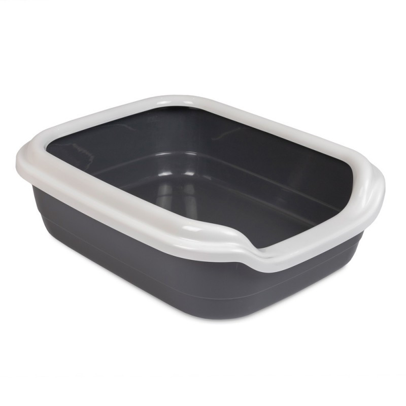 Туалет для котів і кішок Comfort L 49*39*15 см сірий Природа, фото 1