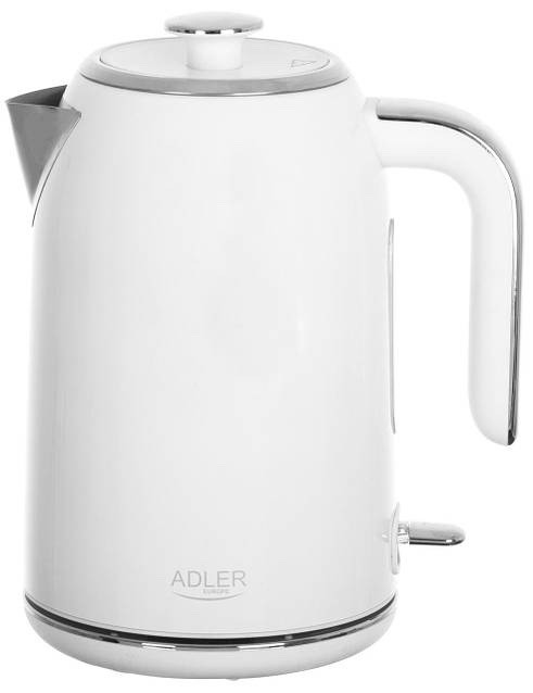 Чайник електричний Adler AD 1341 (2200Вт, 1,7 л, нержавіюча сталь, індикатор рівня води)