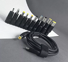 Кабель живлення для ноутбука та роутера (65W / Type-C на DC) + набір з 10 перехідників DC 5.5 x 2.1мм., фото 3