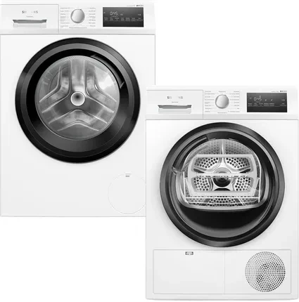 Вбудована техніка Siemens WM14N277PL + WT45HVEEPL