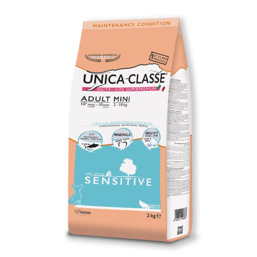 Сухий корм Unica Classe Adult Mini Sensitive - для собак малих порід (тунець) 2 kg, фото 1