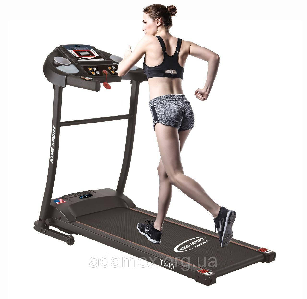 Бігова доріжка King Sport T-340 USA до 110 кг.з кутом нахилу + подарунок