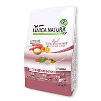 Сухий корм для котів Unica Natura Outdoor Duck, Rice and Oranges 1,5 kg