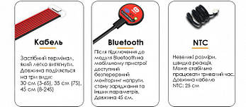 BMS smart плата LiFePO4 24V 8S 300A для літій-залізо-фосфатних акумуляторів симетрия з Bluetooth+вентилятор, фото 4