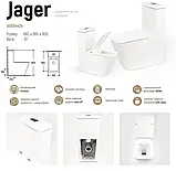 Унітаз-компакт INSANA Jager Польща чорний, фото 4