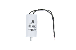Конденсатор CBB60-G 8 мкФ, 450 В, Jyul (провід + болт)