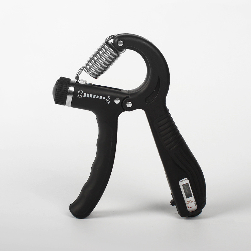 Еспандер для рук кистьовий пружинний з лічильником на 9999 натискань та регульованим навантаженням 5-60кг 29197, фото 1