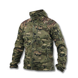 Кофта флісова з капюшоном Kiborg Jacket Grid Fleece Multicam S