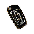 Чохол для ключа Audi, чорний із золотою рамкою, фото 3