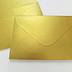 Конверт 93х64 мм, колір золотий, КОМПЛЕКТ 10 ШТ, фото 2